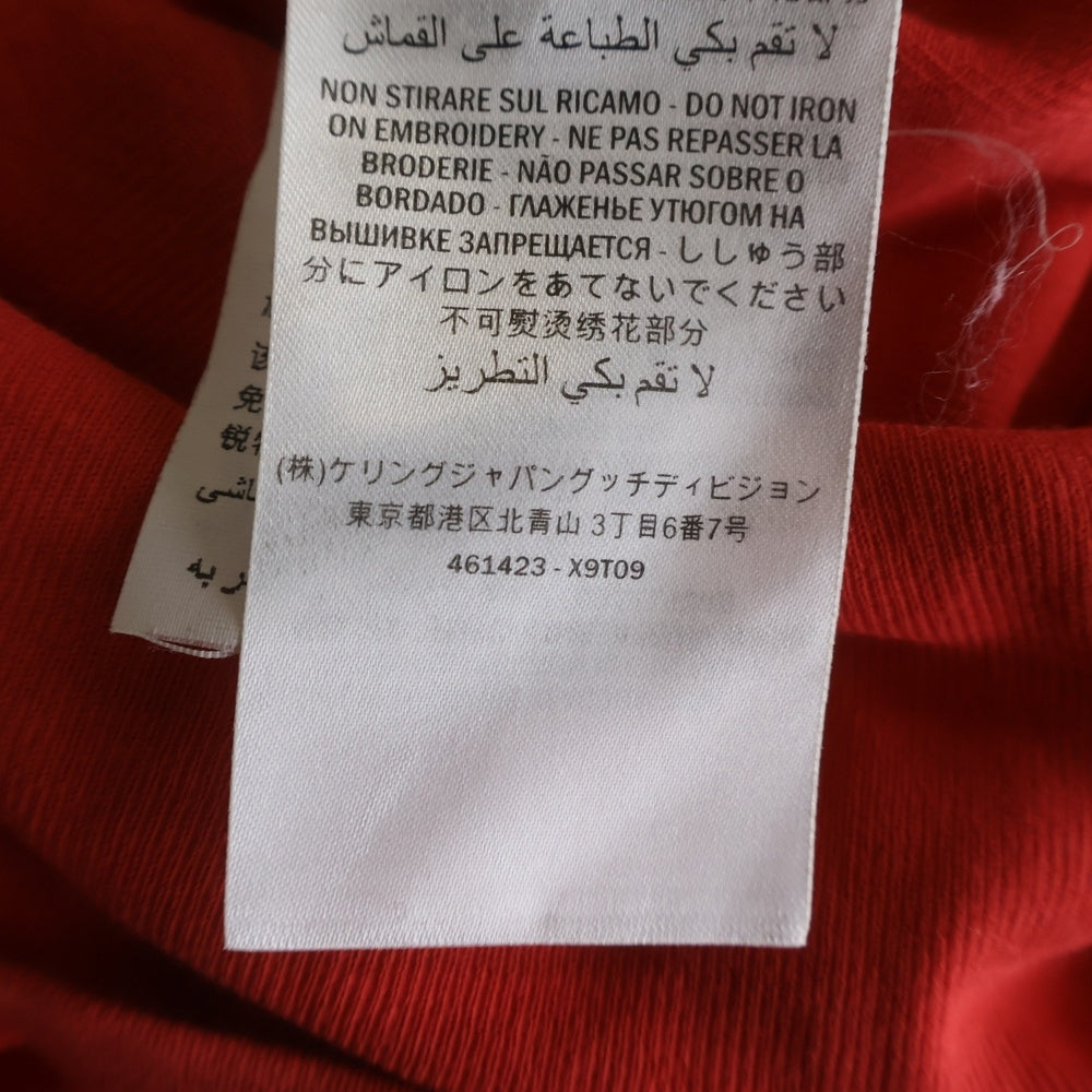 GUCCI(グッチ) T-Shirt スパンコール装飾 半袖Tシャツ レッド 461423 X9T09