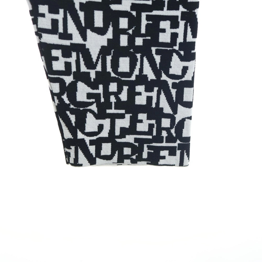 MONCLER GRENOBLE(モンクレールグルノーブル) PANTALONE TRICOT 総柄ジョガーパンツ ホワイト E20989750600