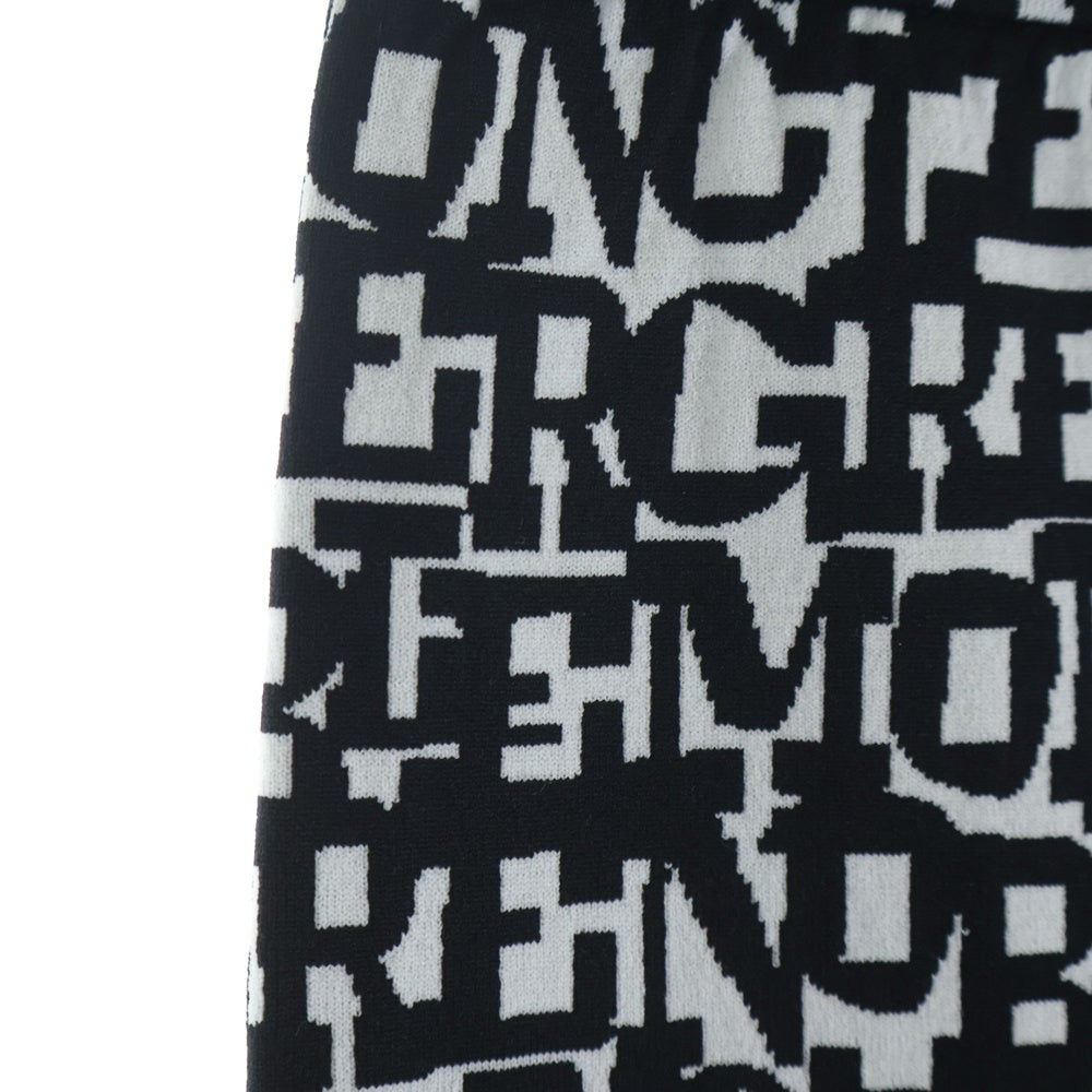 MONCLER GRENOBLE(モンクレールグルノーブル) PANTALONE TRICOT 総柄ジョガーパンツ ホワイト E20989750600