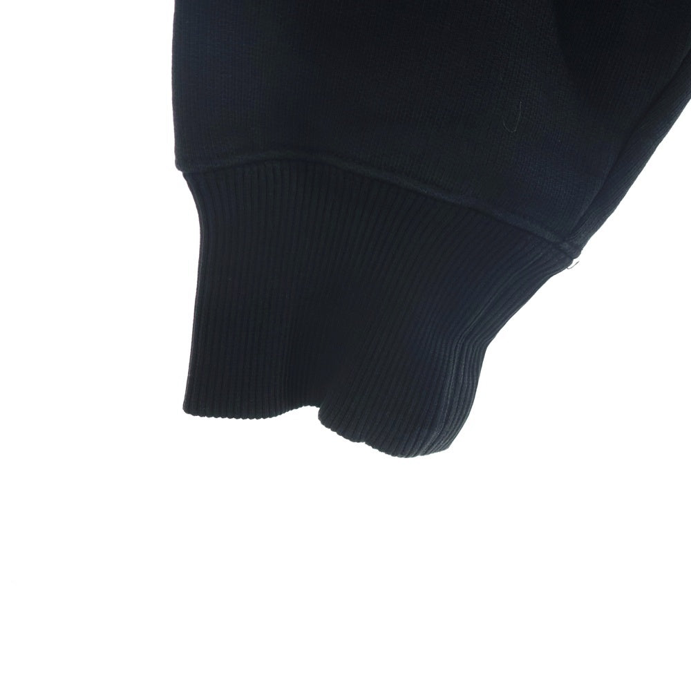 AMI Alexandre Mattiussi(アミアレクサンドルマテュッシ) Sweatshirt ロゴプリント クルーネックスウェットトレーナー ブラック USW010.747