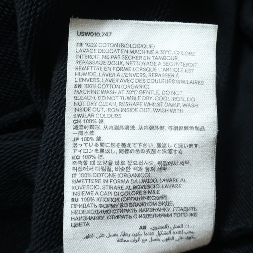 AMI Alexandre Mattiussi(アミアレクサンドルマテュッシ) Sweatshirt ロゴプリント クルーネックスウェットトレーナー ブラック USW010.747