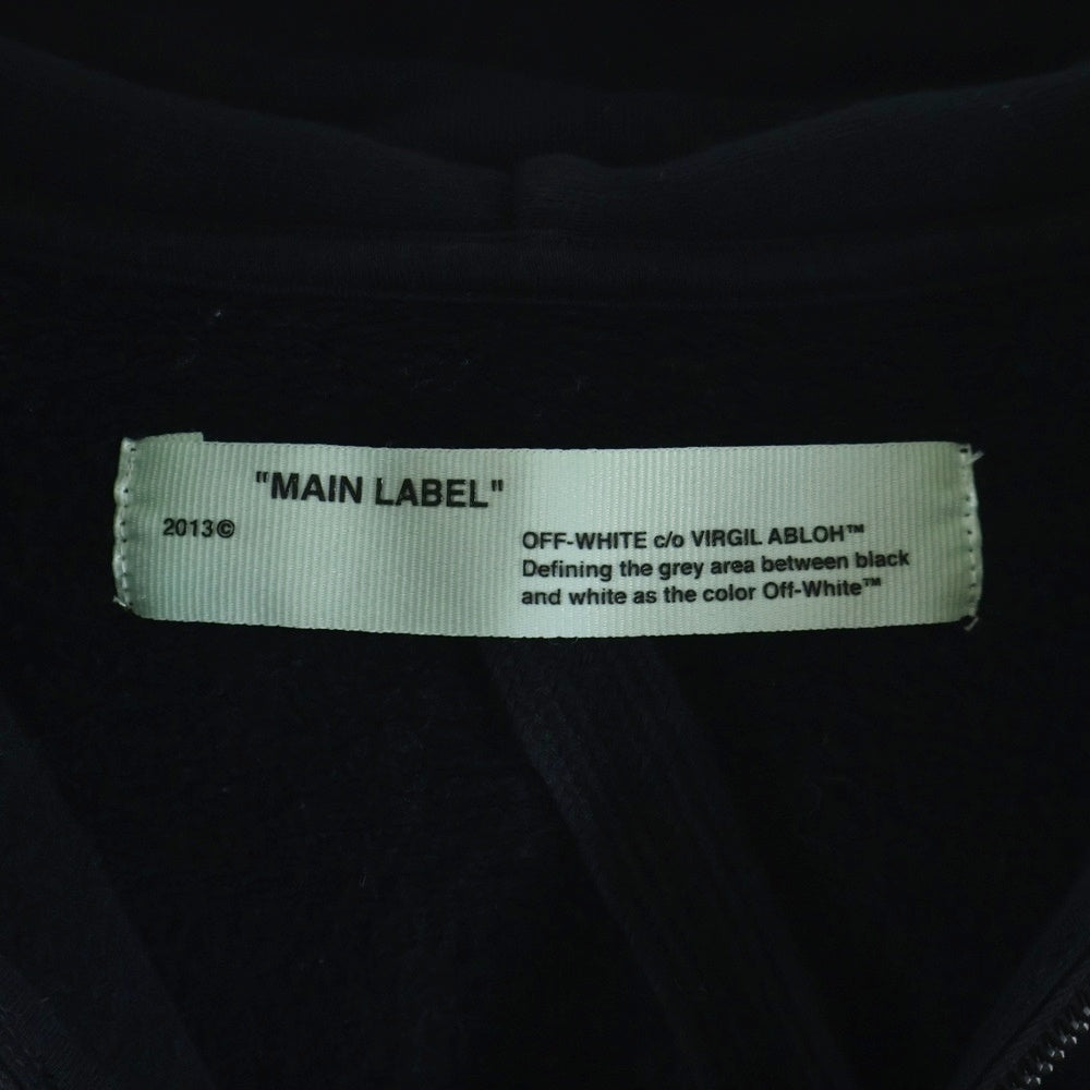 OFF-WHITE(オフホワイト) 18AW Zip Up Hoodie グラデーション ジップアップスウェットパーカー フーディー ブラック OMBE001F18192005