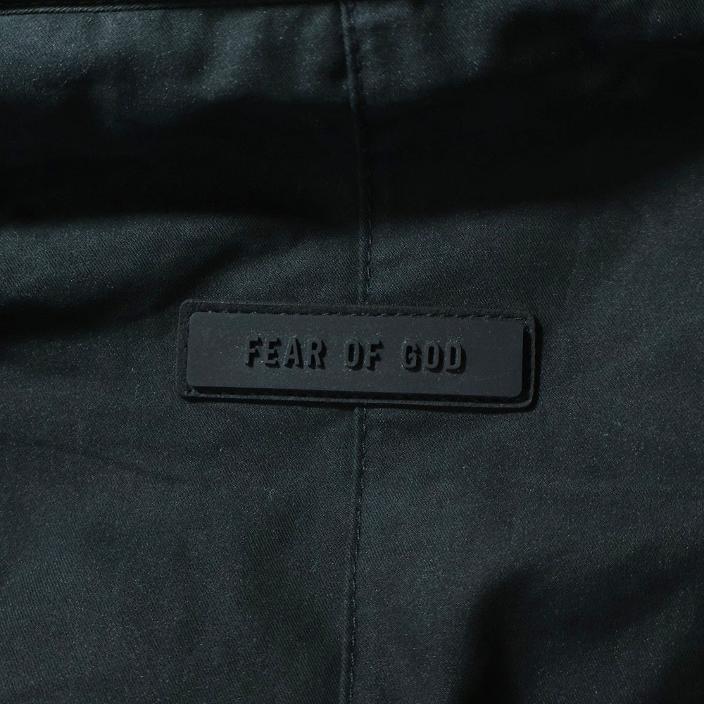 FEAR OF GOD ESSENTIALS(フィアオブゴッド エッセンシャルズ) L/S SHIRT オーバーサイズ 長袖比翼シャツ ブラック