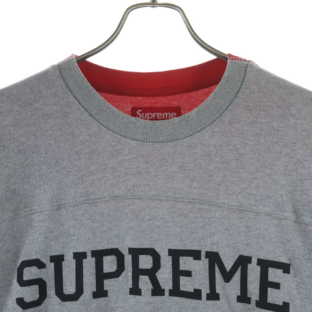 SUPREME(シュプリーム) 25AW Split L/S Football TOP スプリット フットボール ロングTシャツ カットソー レッド/グレー/ブルー