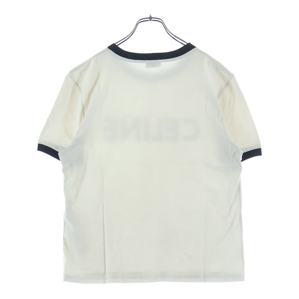 CELINE(セリーヌ) 23AW フロントロゴプリント ルーズ半袖Tシャツ ホワイト 2X49I671Q