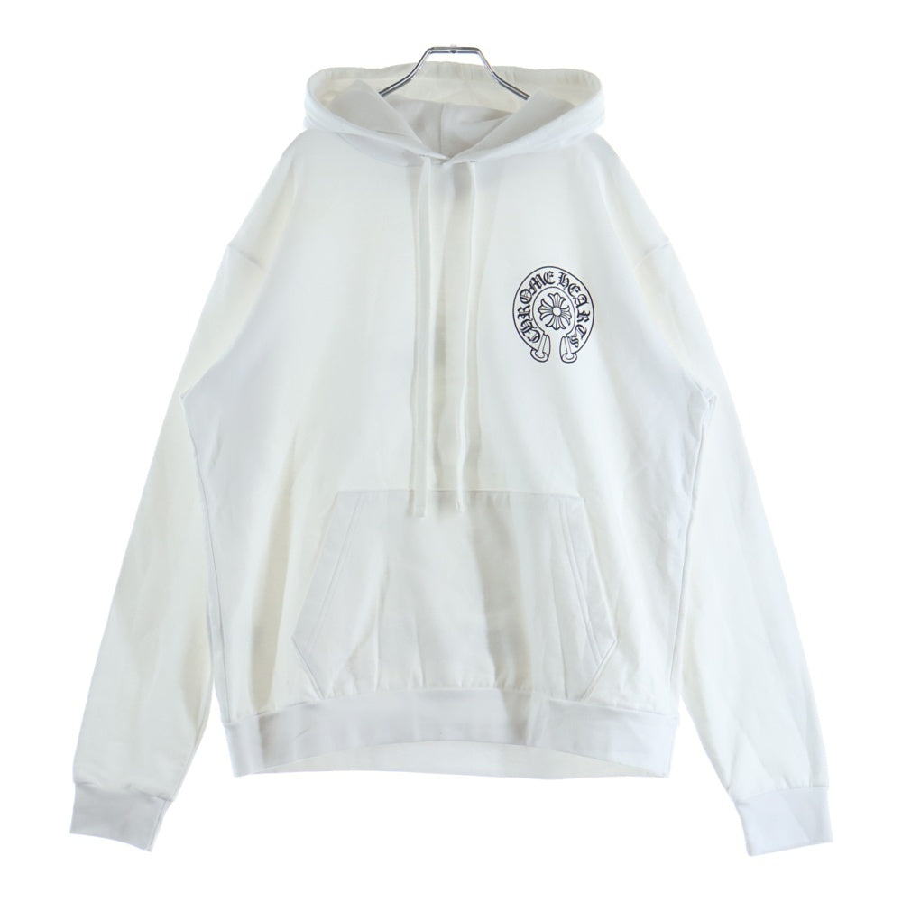 CHROME HEARTS(クロムハーツ) MIAMI Limited Horseshoe Pullover Hoodie マイアミ限定 ホースシュープリント フーデッドプルオーバーパーカー ホワイト
