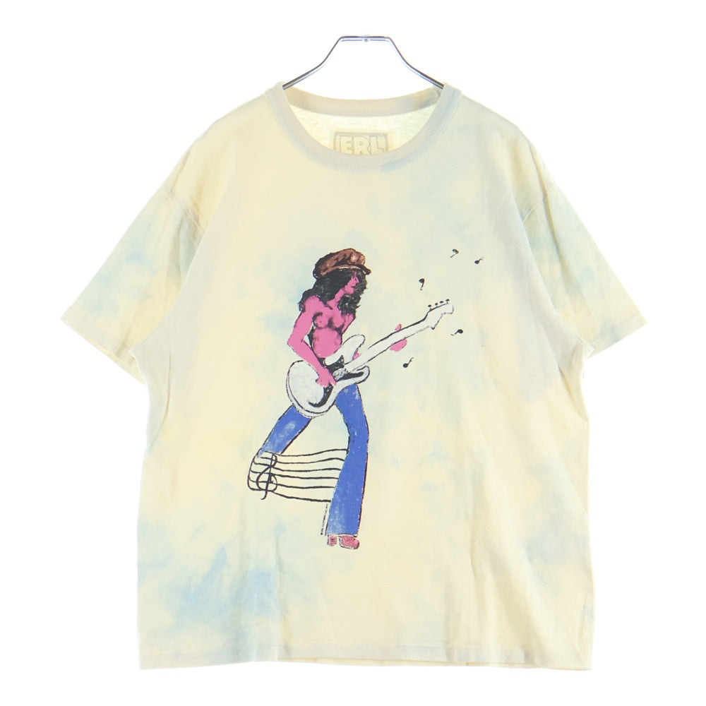 ERL(イーアールエル) 25AW Rocker T-Shirt グラフィック半袖Tシャツ アイボリー
