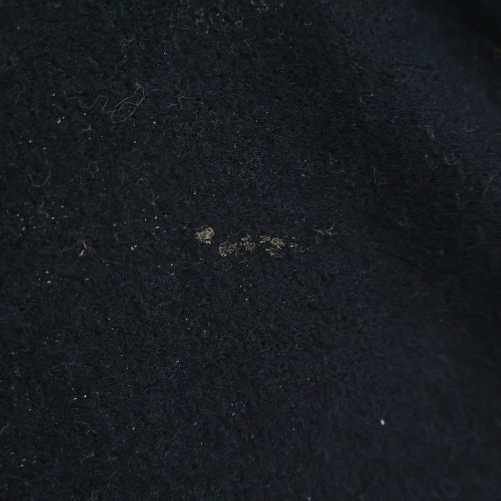 NO BRAND(ノーブランド) VeniceW(ヴェニス ダブル) Type-A Hub Hoodie 装飾 ジップアップニットパーカー フーディー ブラック