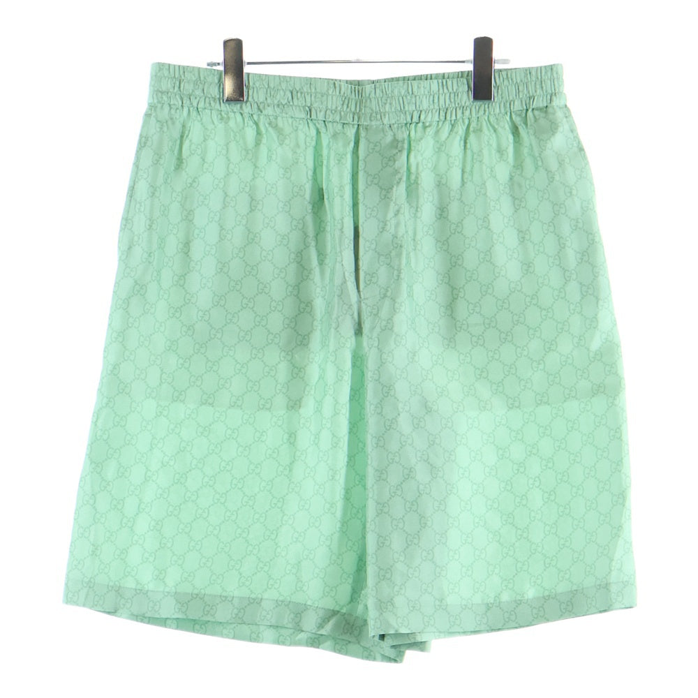 GUCCI(グッチ) Higuchi Yuko Silk Twill Half Pants 日本限定 ヒグチユウコ シルクハーフパンツ ショーツ グリーン 864048 ZAUTR