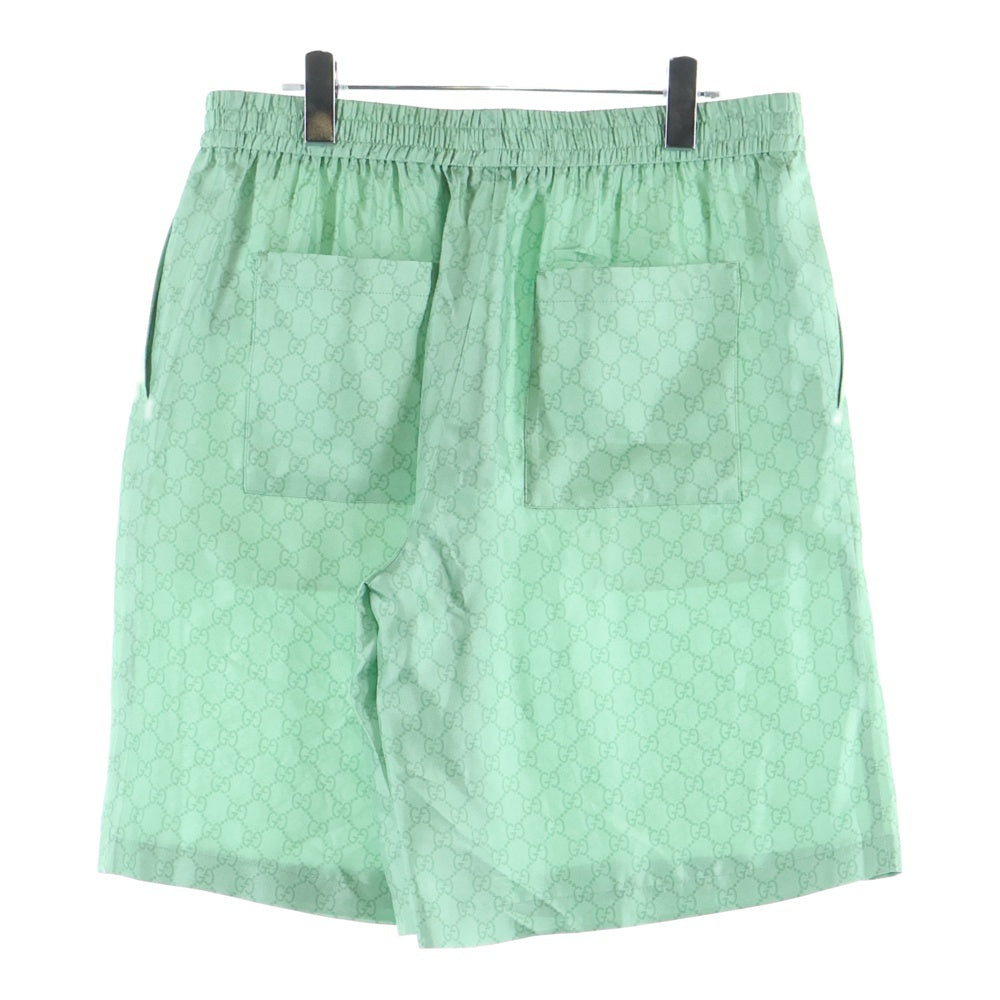 GUCCI(グッチ) Higuchi Yuko Silk Twill Half Pants 日本限定 ヒグチユウコ シルクハーフパンツ ショーツ グリーン 864048 ZAUTR