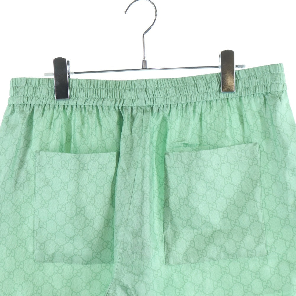 GUCCI(グッチ) Higuchi Yuko Silk Twill Half Pants 日本限定 ヒグチユウコ シルクハーフパンツ ショーツ グリーン 864048 ZAUTR