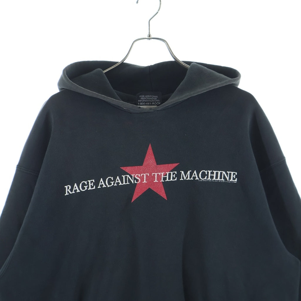 VINTAGE(ヴィンテージ) 00S Rage Against The Machine Hoodie レイジアゲインストザマシーン プルオーバースウェットパーカー フーディー ブラック