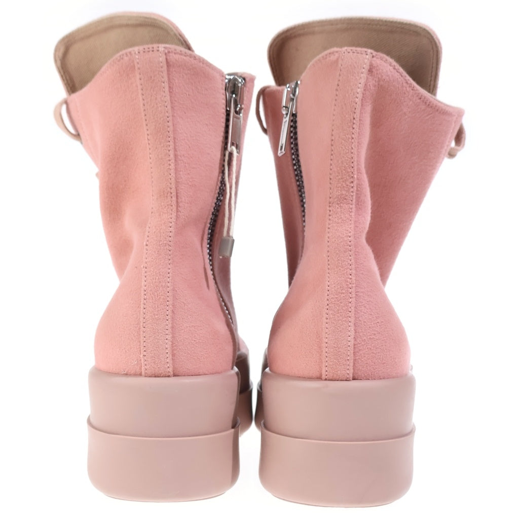 DRKSHDW(ダークシャドウ) DOUBLE BUMPER SNEAKS ダブルバンパー ハイカットスニーカー ピンク DU01D1831-NDKT