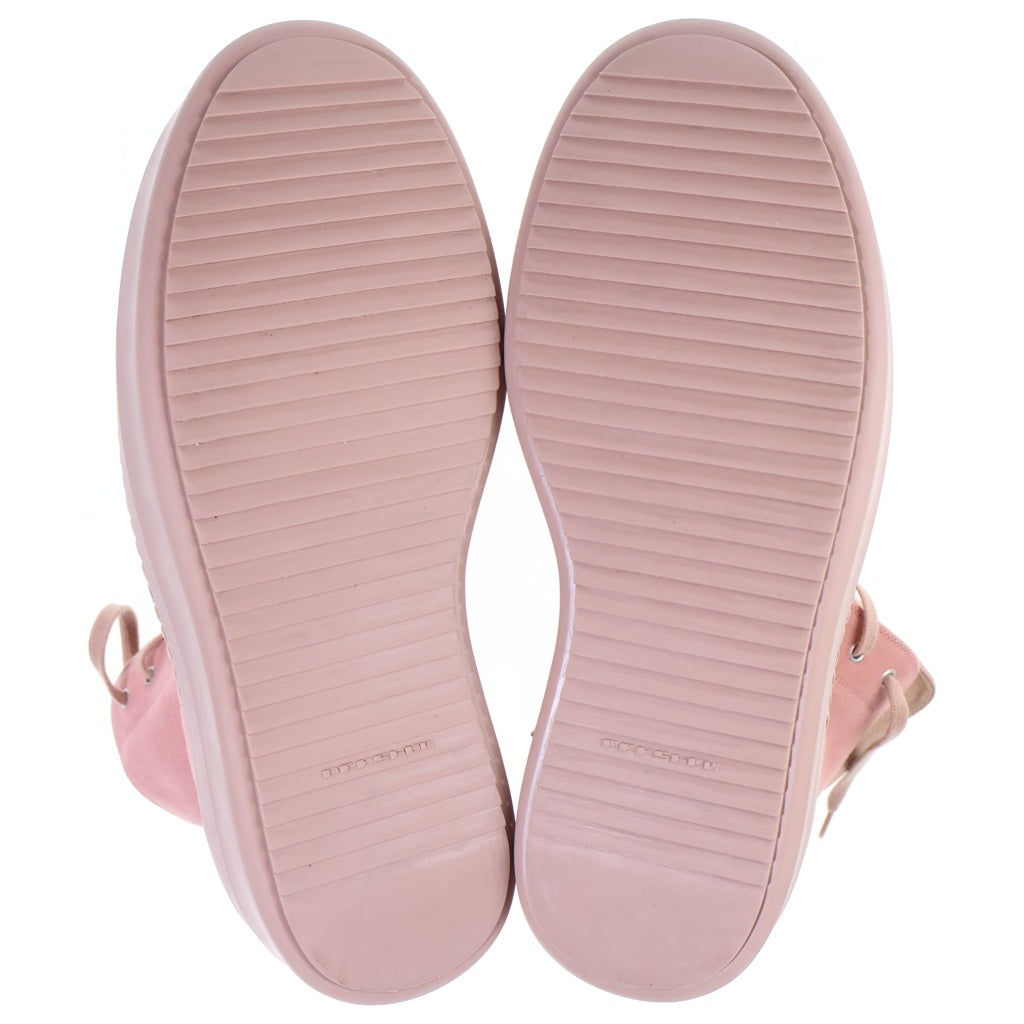 DRKSHDW(ダークシャドウ) DOUBLE BUMPER SNEAKS ダブルバンパー ハイカットスニーカー ピンク DU01D1831-NDKT