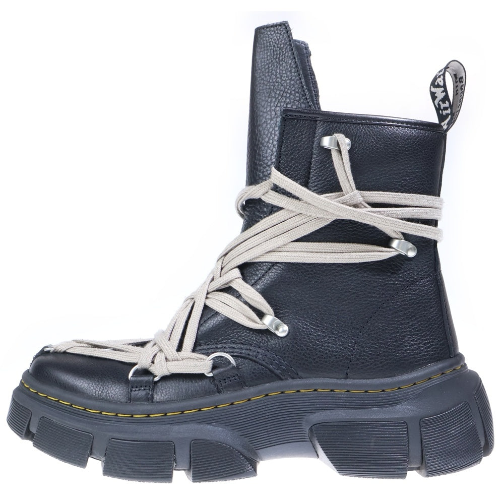 Rick Owens(リックオウエンス) ×Dr.Martens 1460 Megalace RO ドクターマーチン メガレース レザーハイカットブーツ ブラック