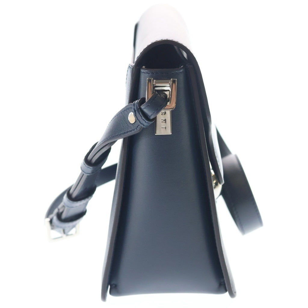 MARNI(マルニ) TRUNKAROO SBMQ0107U0P6948 レザーショルダーバッグ ミッドナイトブルー レディース