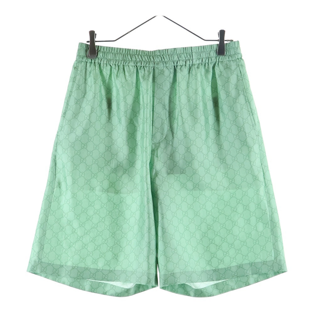 GUCCI(グッチ) Higuchi Yuko Silk Twill Half Pants 日本限定 ヒグチユウコ シルクハーフパンツ ショーツ グリーン 864050 ZAUTT