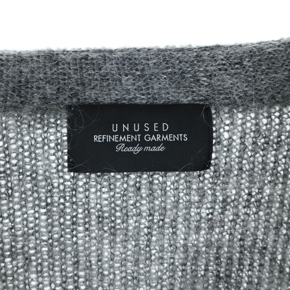 UNUSED(アンユーズド) 22AW mohair knit cardigan モヘアニットカーディガン グレー US2271