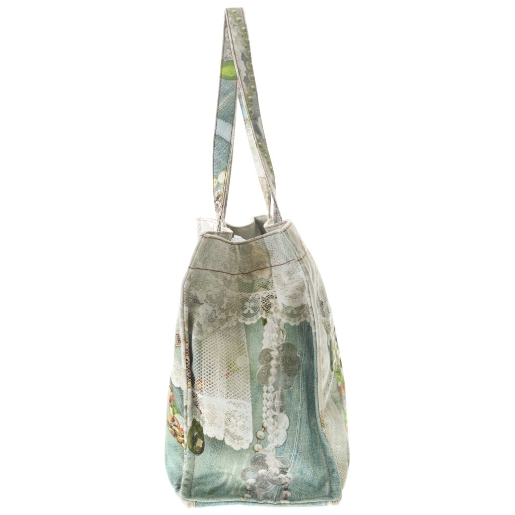 Acne Studios(アクネ ストゥディオズ) Logo Tote Bag トロンプルイユ デニムハンドバッグ トートバッグ マルチ C10245 レディース