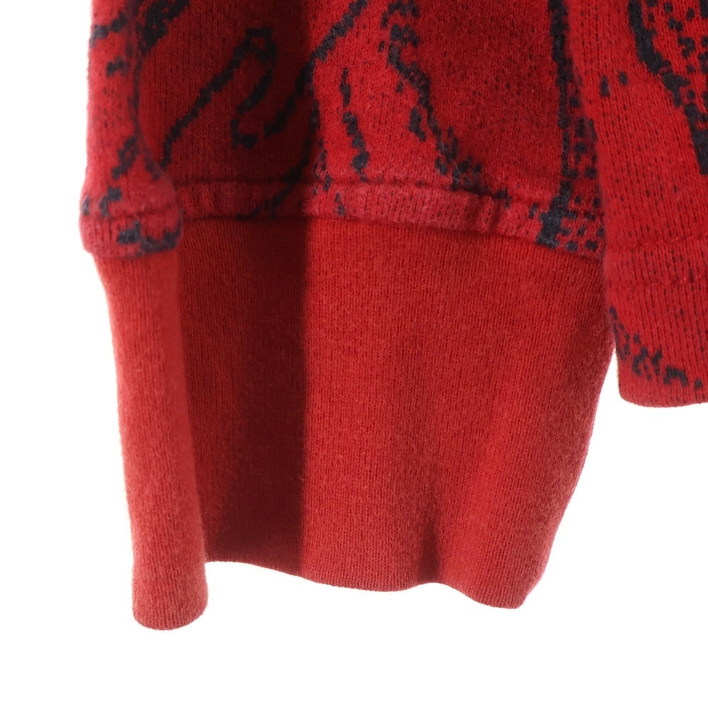 SUPREME(シュプリーム) 17AW AKIRA Syringe Jacquard L/S Top アキラ シリンジ ジャガード 長袖Tシャツ ロンT レッド