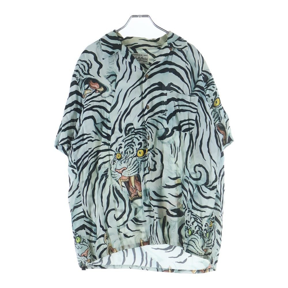 WACKO MARIA(ワコマリア) TIM LEHI HAWAIIAN SHIRT S/S ティムリーハイ 虎柄 開襟半袖シャツ アロハシャツ ホワイト