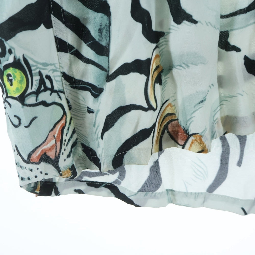 WACKO MARIA(ワコマリア) TIM LEHI HAWAIIAN SHIRT S/S ティムリーハイ 虎柄 開襟半袖シャツ アロハシャツ ホワイト