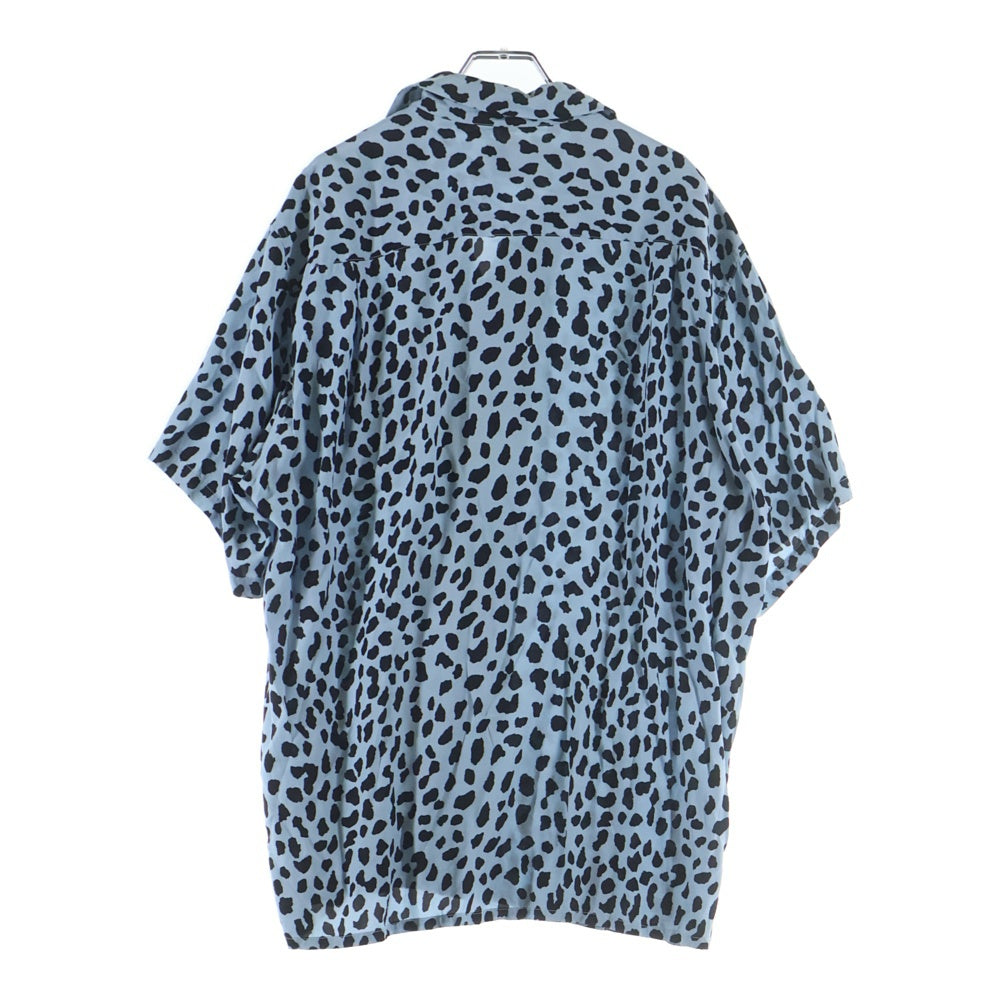 WACKO MARIA(ワコマリア) LEOPARD HAWAIIAN SHIRT レオパード 半袖開襟シャツ アロハシャツ ブルー