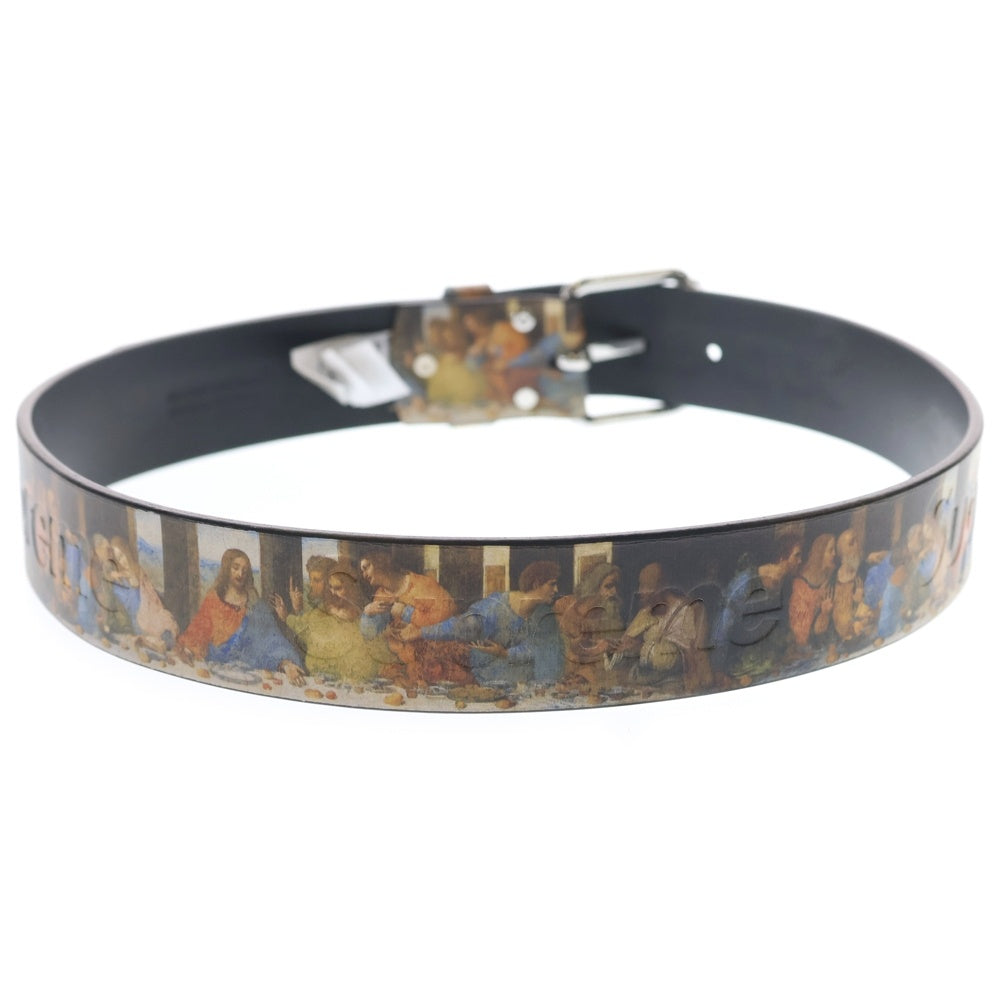 SUPREME(シュプリーム) 25SS Last Supper Leather Belt Multicolor ラストサパー 最後の晩餐 総柄レザーベルト マルチ