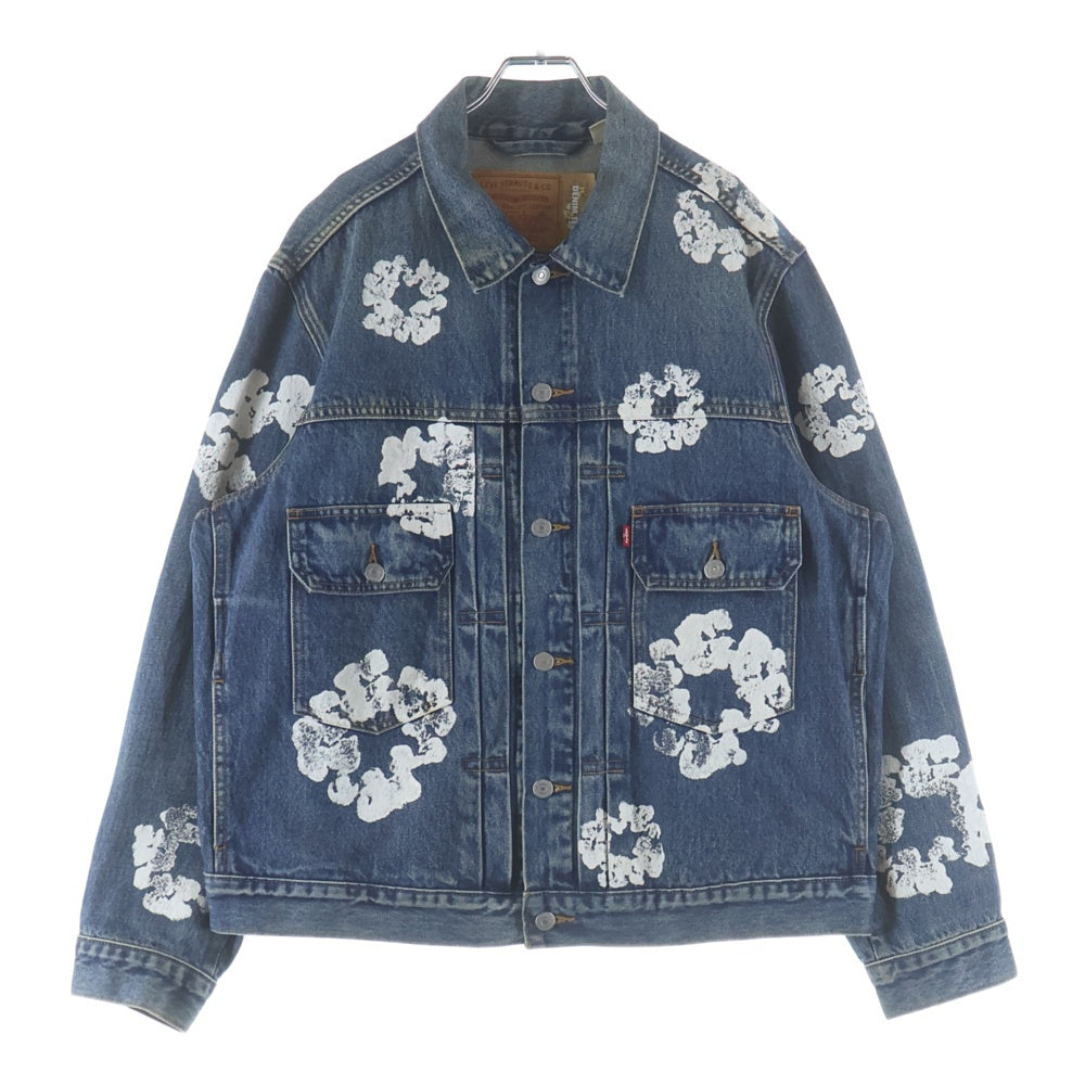 DENIM TEARS(デニムティアーズ) ×Levi's TYPE-2 ALL OVER WREATH DENIM JACKET リーバイス 花柄デニムジャケット Gジャン インディゴ PC9-A2318-0004