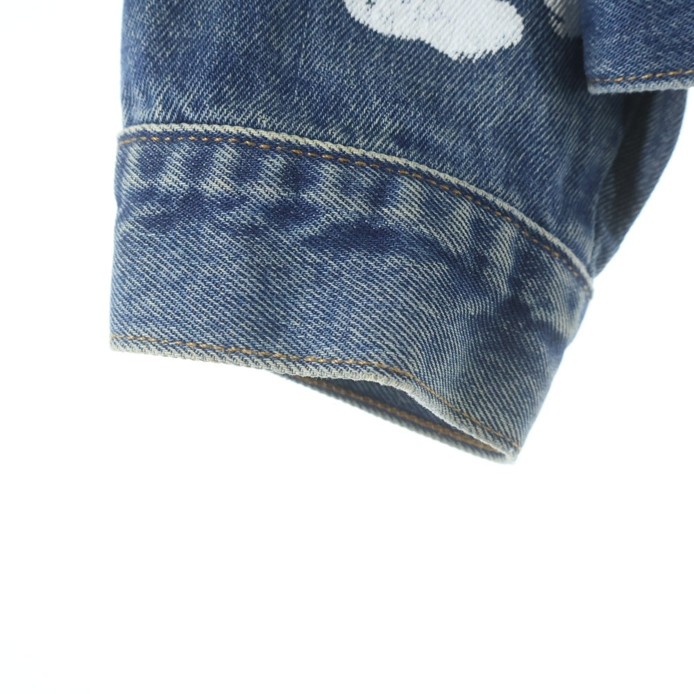 DENIM TEARS(デニムティアーズ) ×Levi's TYPE-2 ALL OVER WREATH DENIM JACKET リーバイス 花柄デニムジャケット Gジャン インディゴ PC9-A2318-0004