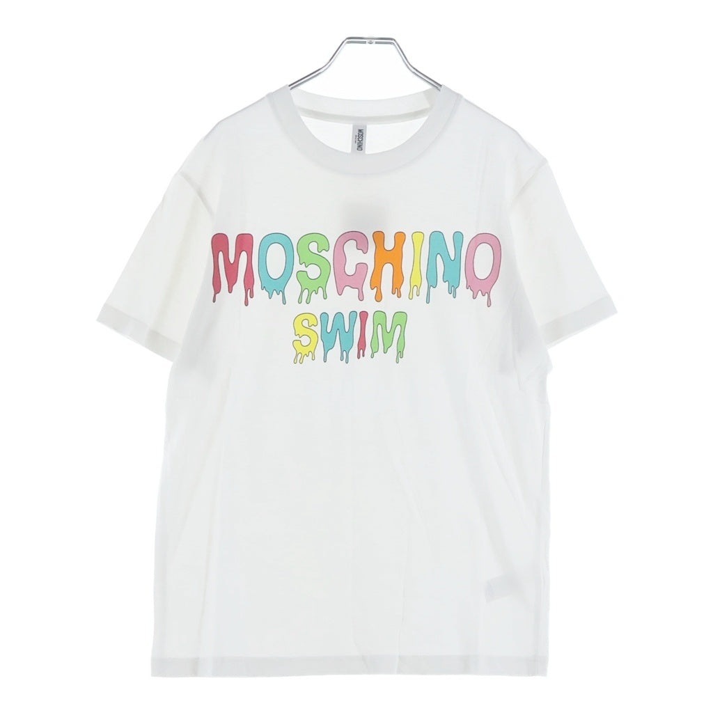 MOSCHINO(モスキーノ) T-Shirt フロントロゴ 半袖Tシャツ ホワイト A1909
