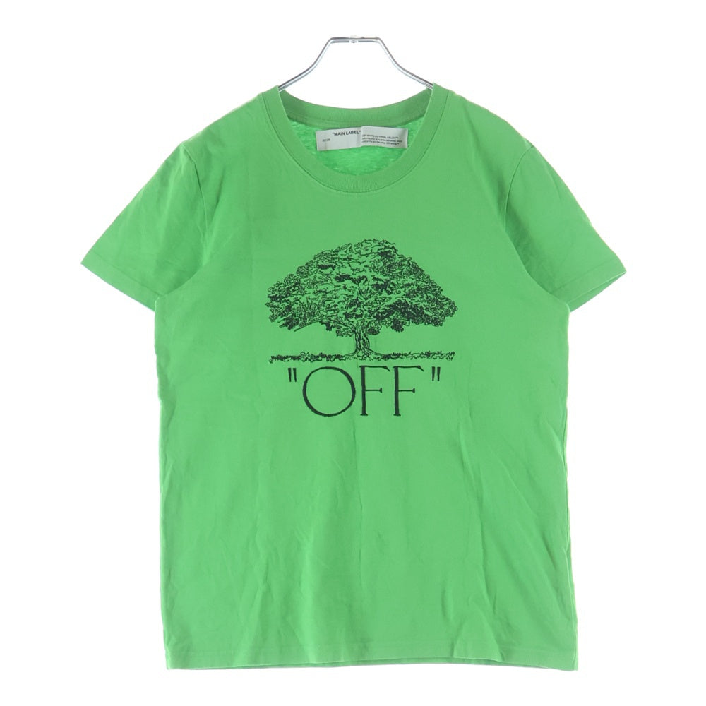 OFF-WHITE(オフホワイト) 19AW Off Tree Casual T-Shirt 半袖Tシャツ グリーン OWAA049F19B07068