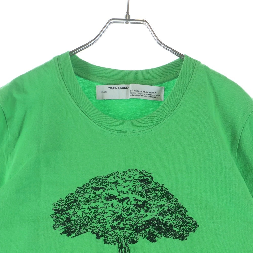 OFF-WHITE(オフホワイト) 19AW Off Tree Casual T-Shirt 半袖Tシャツ グリーン OWAA049F19B07068