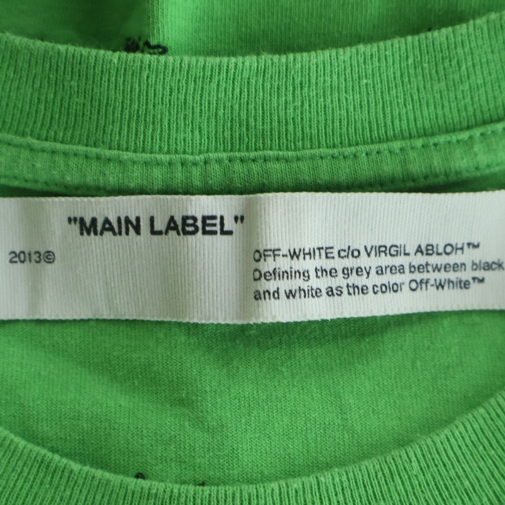 OFF-WHITE(オフホワイト) 19AW Off Tree Casual T-Shirt 半袖Tシャツ グリーン OWAA049F19B07068