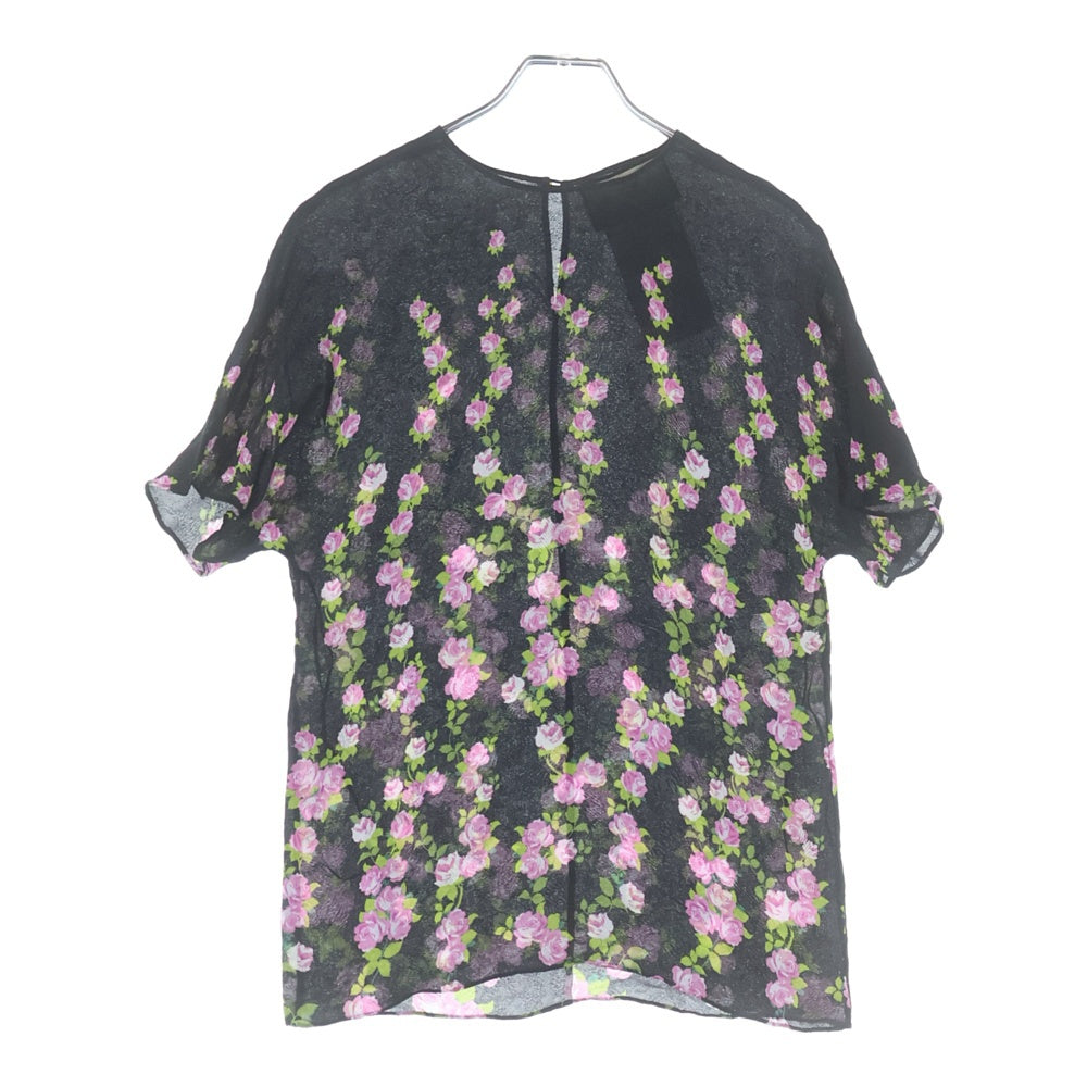 GUCCI(グッチ) Climbing Froral Blouse 花柄 半袖ブラウス ブラック レディース 485449 ZJQ29