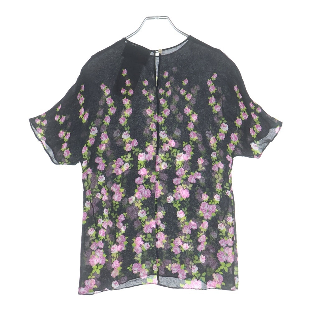 GUCCI(グッチ) Climbing Froral Blouse 花柄 半袖ブラウス ブラック レディース 485449 ZJQ29