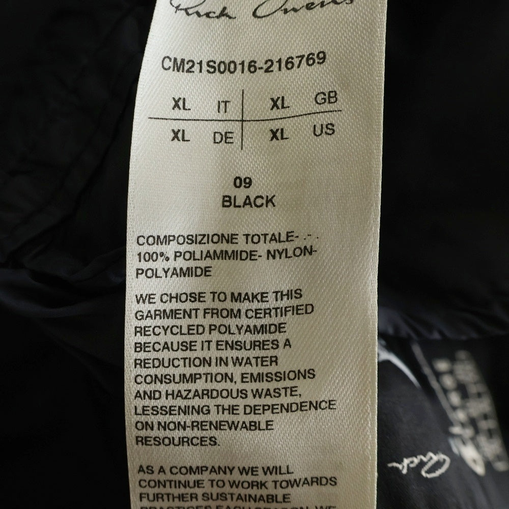 Rick Owens(リックオウエンス) 21SS ×Champion Nylon Pants チャンピオン ナイロンパンツ ブラック CM21S0016-216769