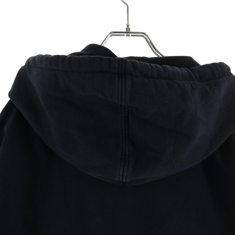 AMI Alexandre Mattiussi(アミアレクサンドルマテュッシ) Hoodie ハートロゴ刺繍 プルオーバースウェットパーカー フーディー ブラック A20HJ008.730