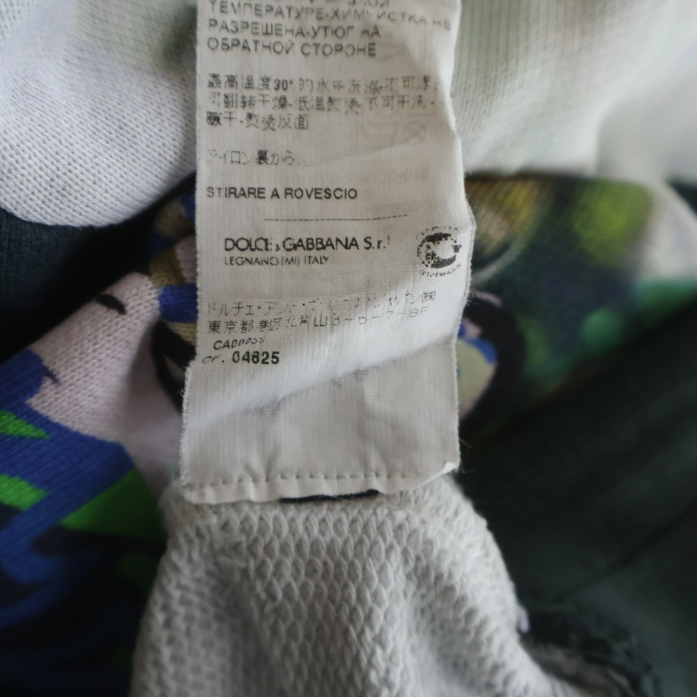 DOLCE & GABBANA(ドルチェアンドガッバーナ) Hoodie グラフィックプリント 総柄プルオーバースウェットパーカー フーディー マルチ G9EL0T G7CVY