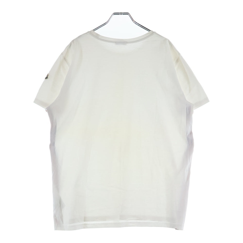 MONCLER(モンクレール) MAGLIA T-SHIRT ロゴワッペン 半袖Tシャツ ホワイト D10918001300