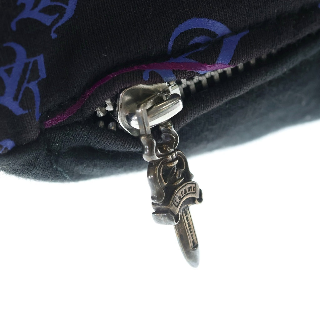 CHROME HEARTS(クロムハーツ) フローラルクロス マルチプリント 総柄 クッション ブラック