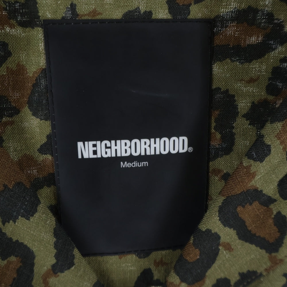 NEIGHBORHOOD(ネイバーフッド) 20SS ALOHA.LEOPARD/RL-SHIRT.LS レオパード 長袖シャツ カーキ 201TSNH-SHM05