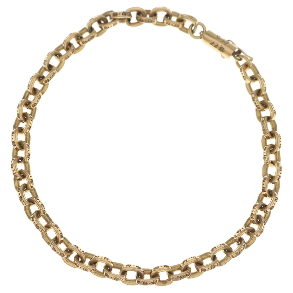 CHROME HEARTS(クロムハーツ) 22K PAPER CHAIN ペーパーチェーン ブレスレット ゴールド BCA025