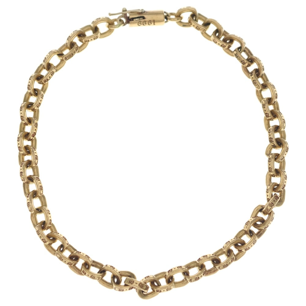 CHROME HEARTS(クロムハーツ) 22K PAPER CHAIN ペーパーチェーン ブレスレット ゴールド BCA025