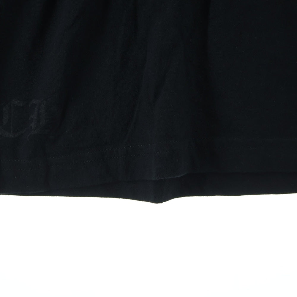 CHROME HEARTS(クロムハーツ) CH L/S T-SHIRT ネックロゴ 長袖Tシャツ ロンT ブラック/ブルー
