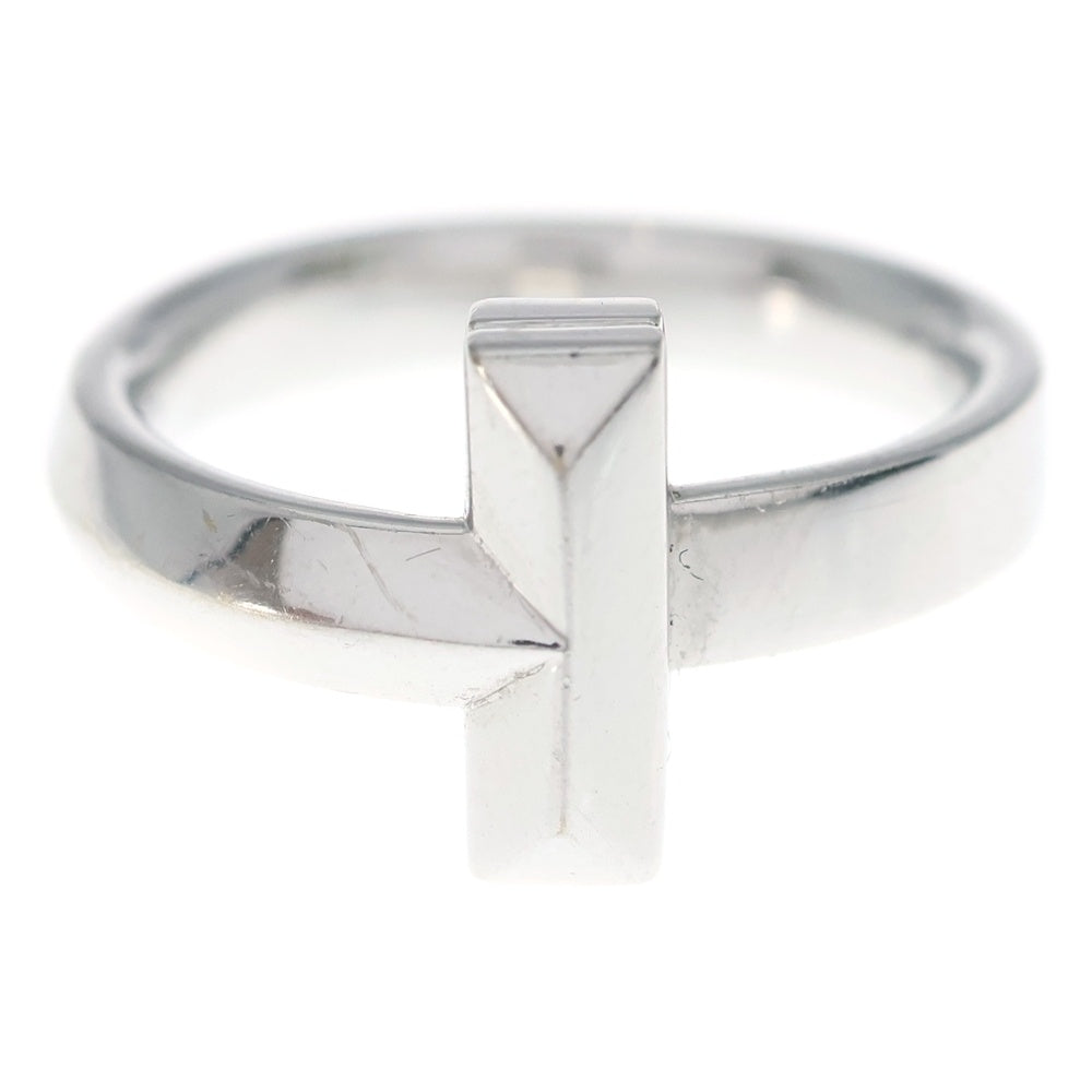 TIFFANY & Co.(ティファニー) K18WG Tワン ワイドリング ホワイトゴールド