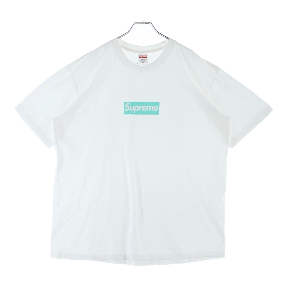 SUPREME(シュプリーム) 21AW ×Tiffany&Co Box Logo Tee ティファニー ボックスロゴ 半袖Tシャツ ホワイト
