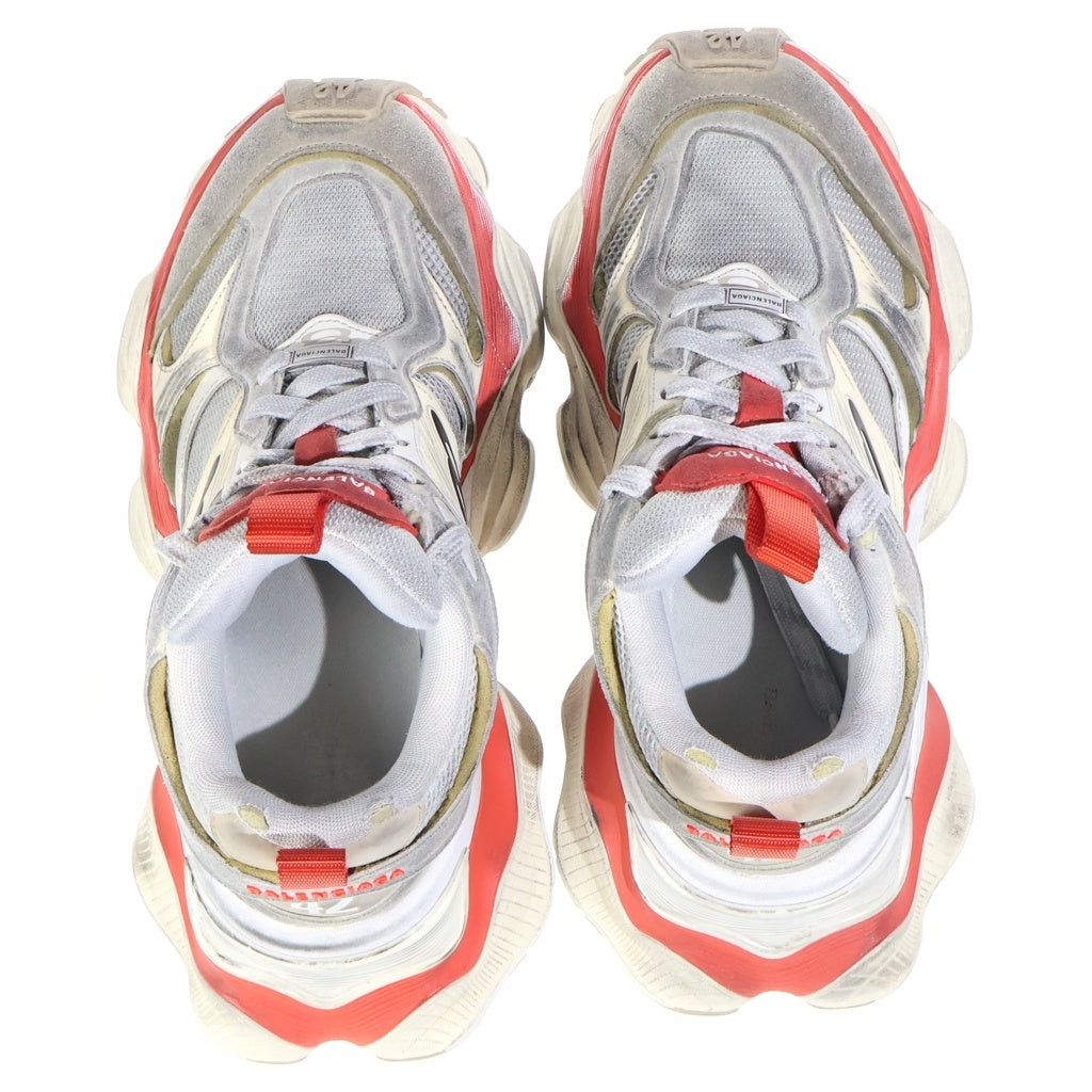 BALENCIAGA(バレンシアガ) Cargo Sneaker カーゴ ダメージ加工 ローカットスニーカー ホワイト/レッド 785754
