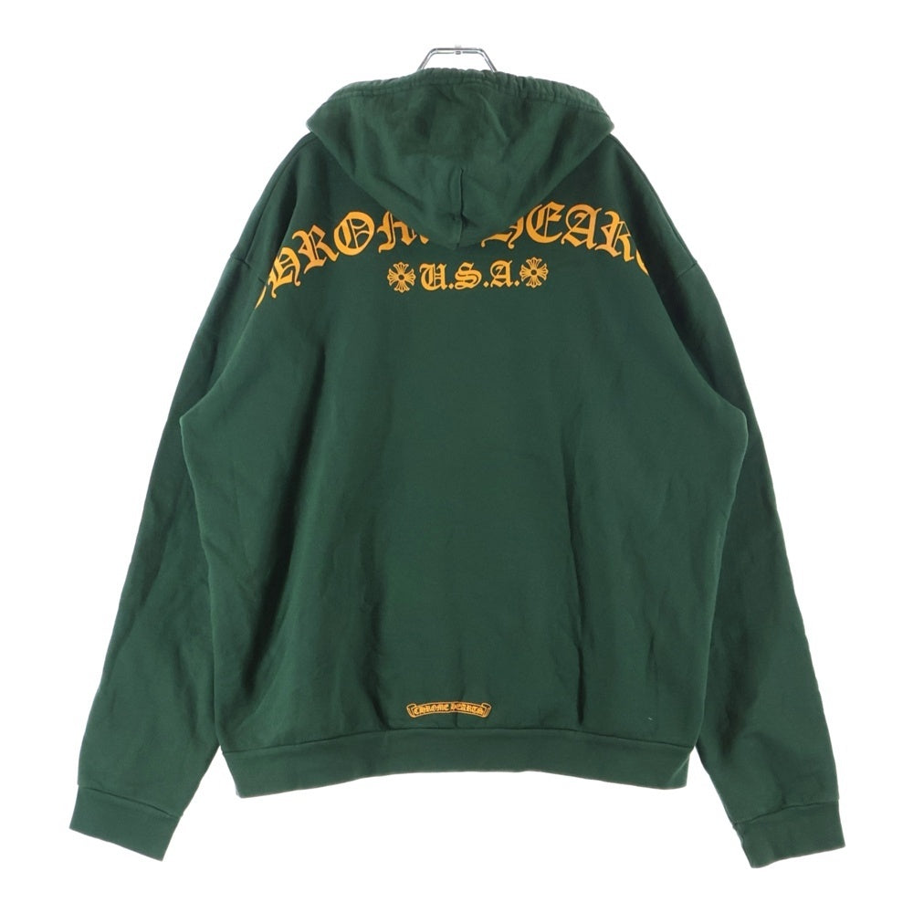 CHROME HEARTS(クロムハーツ) SWTSHRT PLVR LTD ONLINE オンライン限定 Tバープリント プルオーバースウェットパーカー フーディー グリーン