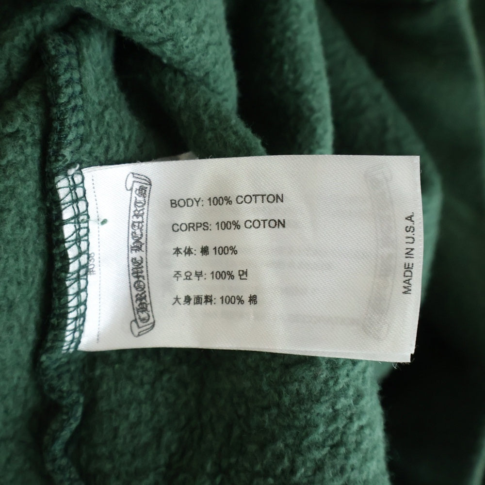 CHROME HEARTS(クロムハーツ) SWTSHRT PLVR LTD ONLINE オンライン限定 Tバープリント プルオーバースウェットパーカー フーディー グリーン